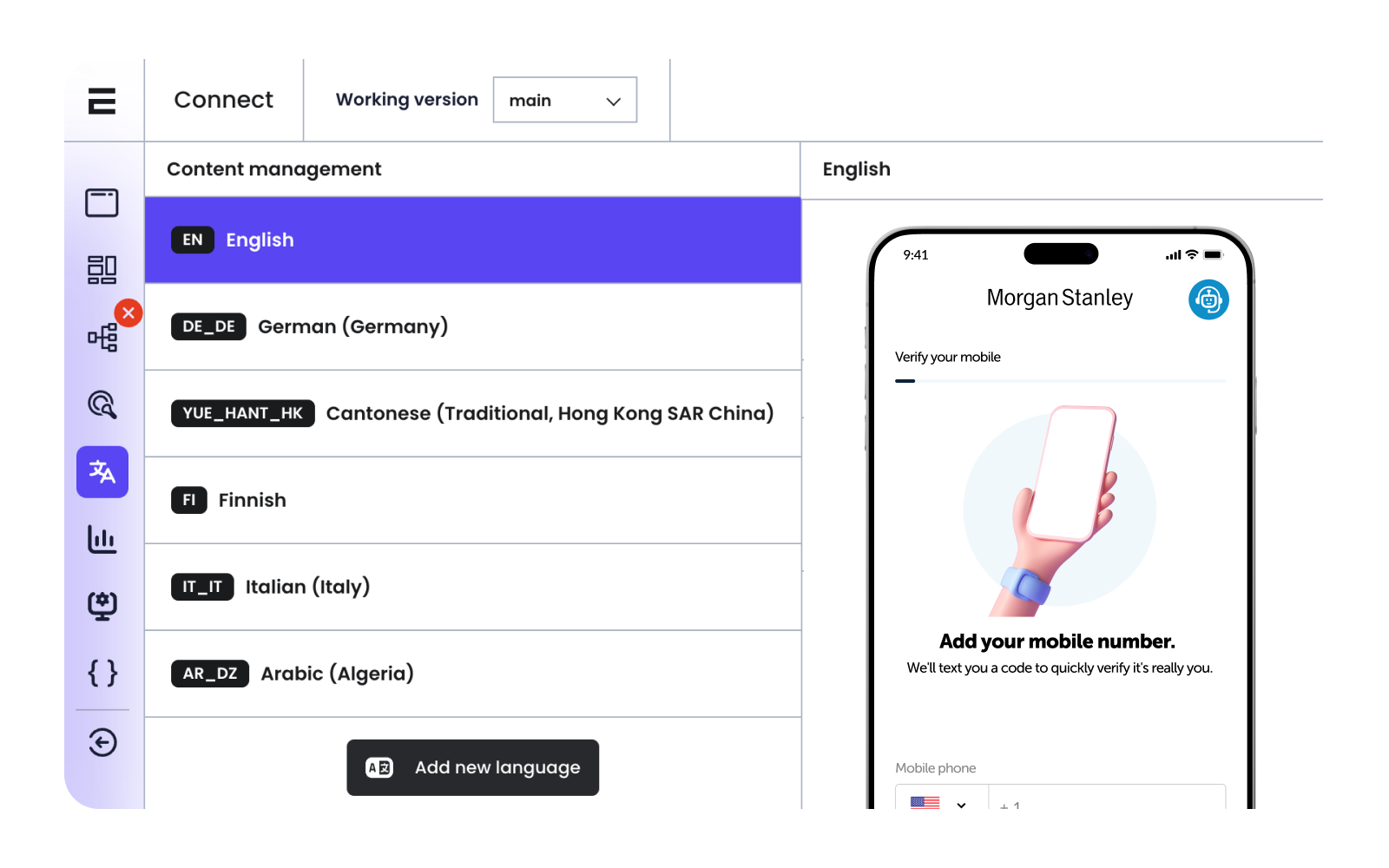 Client portal with real-time progress tracking and session persistence
